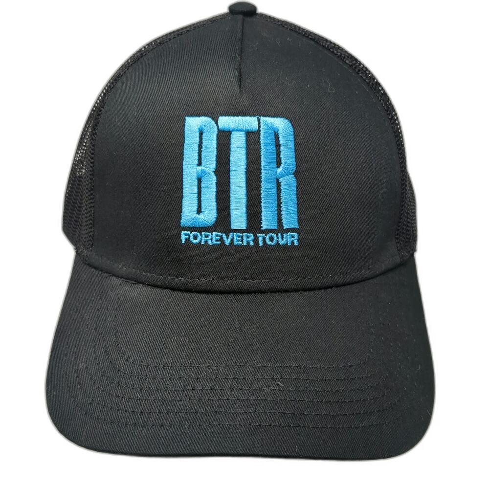 Otto Trucker Hat Black One Size BTR Forever Tour Concert Merchandise Snapback